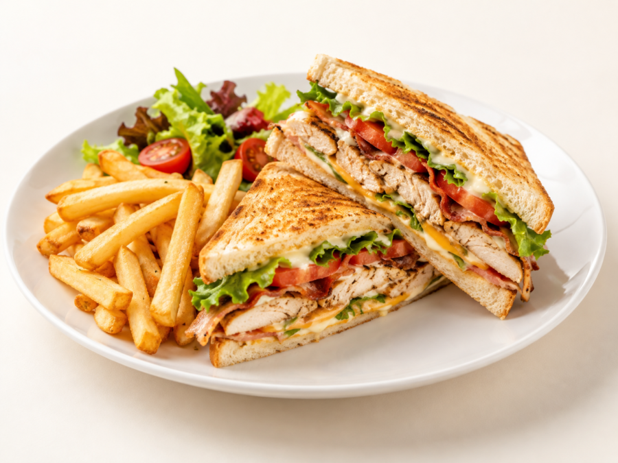 Friends enjoying fresh sandwiches at Red Chilli Restaurant DHA Phase 6 Lahore